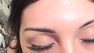 Flight Attendant Alice's Wild POV Cumshot Debut