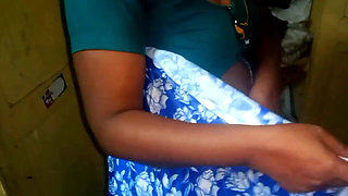 Tamil Desi House Wife Aunty Saree Changing Village House