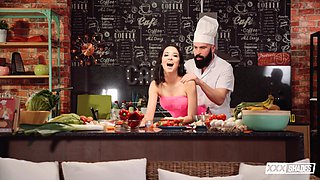 Angel Rush's Steamy Kitchen Affair Fuels Wild Passion