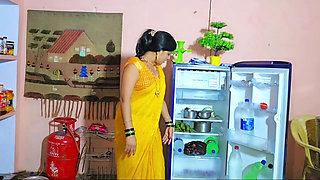 Stepmother has a rough threesome with her stepson fuck pleasure until she gives all her with full tits Desi milk Clear-