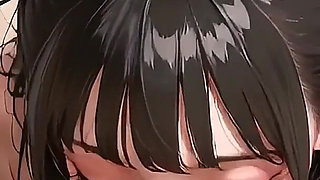 Cute Girl Sloppy Blowjob Anime Hentai