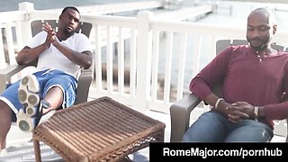 Flashy Porsha Carrera and Rome Major's brunette smut