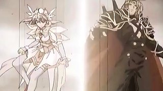 Hot busty anime teens flying around