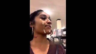 Real homemade amateur facial cumshot