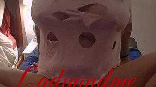 Big Breasted Lady Rides and Squirts with Big Black Dildo - Amateur MILF Fingering Orgasm