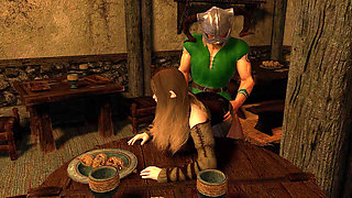 Dragonborn Pounding a Tavern Girl - Skyrim Parody