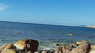 Strangers Caught My Wife Touching and Fucking My Big Cock on a Public Nude Beach - Real Amateur French - Misscreamy