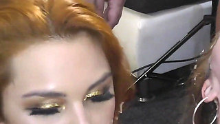 Ginger Bukkake with Sexy Aloralux and Mandy Foxxx