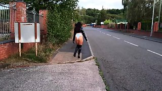 Pink labia close up of naive brunette