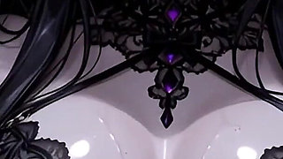 Ai Hentai - Dark Gothic Babe Solo Show Teasing, Stripping NSFW