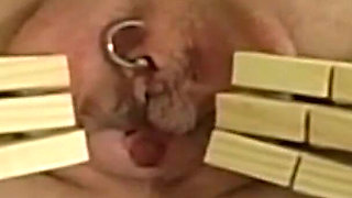 Mature MILF Bound Tight for Clothespin Play