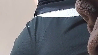 With My Neighbor in Rich Mini Shorts