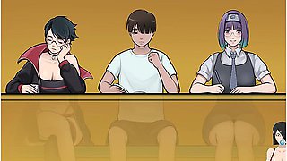 Car Toon - Hokage A Son Demo Hinata,himawari ,shiho And Kaguya Otsutsuki All Scenes