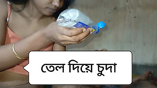 Desi Bhabhi Hot Romantic Blowjob & Creampie - Bangladeshi Village Sex with Real Bangla Audio