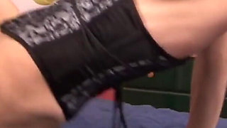 Hot lesbian action with sex toys