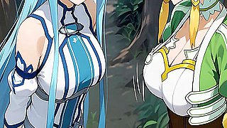 Fuck Suguha And Asuna From Sao In Different Worlds (sex Joi)
