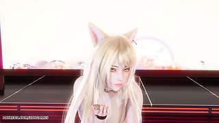 Mmd Gokuraku Jodo Ahri Sexy Naked Dance League of Legends Hentai Uncensored 4K 60fps