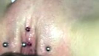 My ex-girlfriend has got number of piercings on her pussy lips