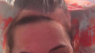 Breath Holding Underwater in Bathtub and Record with Waterproof Camera