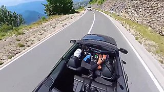 Latina Princess Gives a Blowjob and Puts Out While Leaning Against a BMW Convertible!