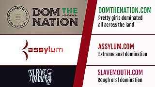 Ass rimming teen sub slut gets fed hard cock