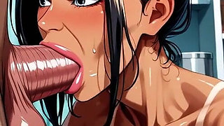 Hot Girl Blowjob, Ai Animation