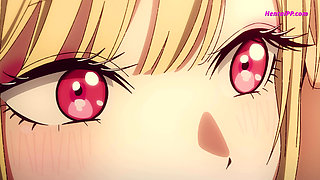 In the Hotel Room - She Bends Over the Bed, Gojou Slides In, Pumps Her Till Creampie