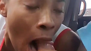 Petite Ebony Gagging on Bwc