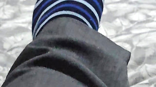 Step mom caught by step son while changing her panties and bra in his bedroom