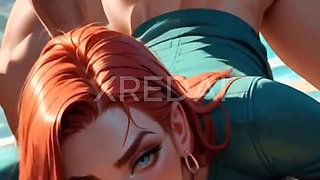 RUIVA TAKING FORTE FROM BEHIND AI GENERATION VIDEO AI-Generated