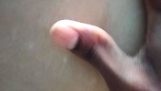 Navel Queen after fresh bath in Shower - Navel play of a Desi chubby bbw wife