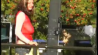 Red dress: Amateur, Babe  Public Sex Porn