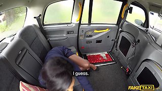 Ebony Intense Desire with John in Taxi Action