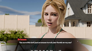 Stepsister Needs Help For Applying Oil On Her Body