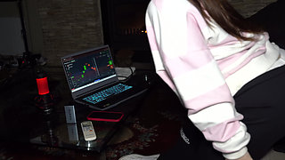 Luchiibb fucks her boyfriend's best friend next to the fat cuckold! CREAMPIEv