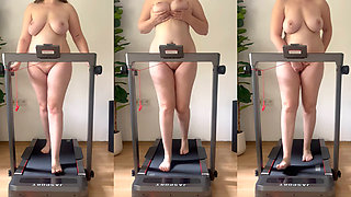 Slut: Masturbating on the Treadmill (workout Sport)