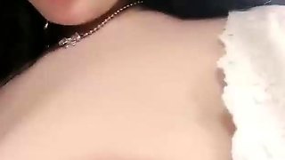 Amateur latin babe with big boobs dildos her cunt