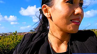 Public sex with huge tits Thai MILF slut