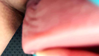 In the Car I Stop in a Parking Lot to Dildo My Pussy Like a Whore at the Risk of Being Surprised by Strangers