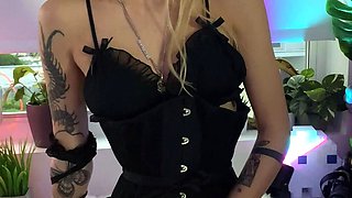 Close up action with blonde