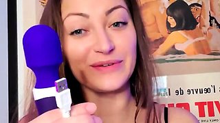 Cute curly brunette solo webcam masturbation