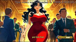 Cuckold Cuckold COUGAR Offers Herself as Company Reward - AI CARTOON
