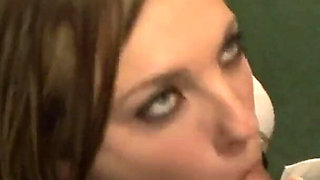 Dahlia Sky is a teen babysitter who sucks and fucks cock