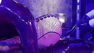 Rubber Fucked by Ava Fetishart While Fucking and Blowing Perv