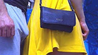 Almost Seen by Bus Passenger when She Helped a Stranger To