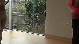 Mila & Charlie's Bondage Yoga: Bound Tight and Ballgagged by Instructor Latina! (fullhd)