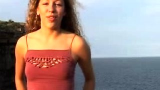 Amateur real small titted party teen slammed in gym class