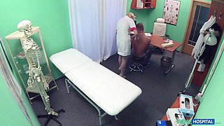 Nikky Dream the Big Tits Blonde Teen Nurse Pounds Her First Patient