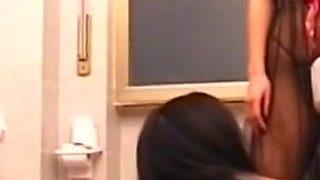 A Horny Whore Using a Strap-on