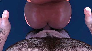 Stepson Caught Stepmom Naked Then Having Sex with Her Hairy Pussy